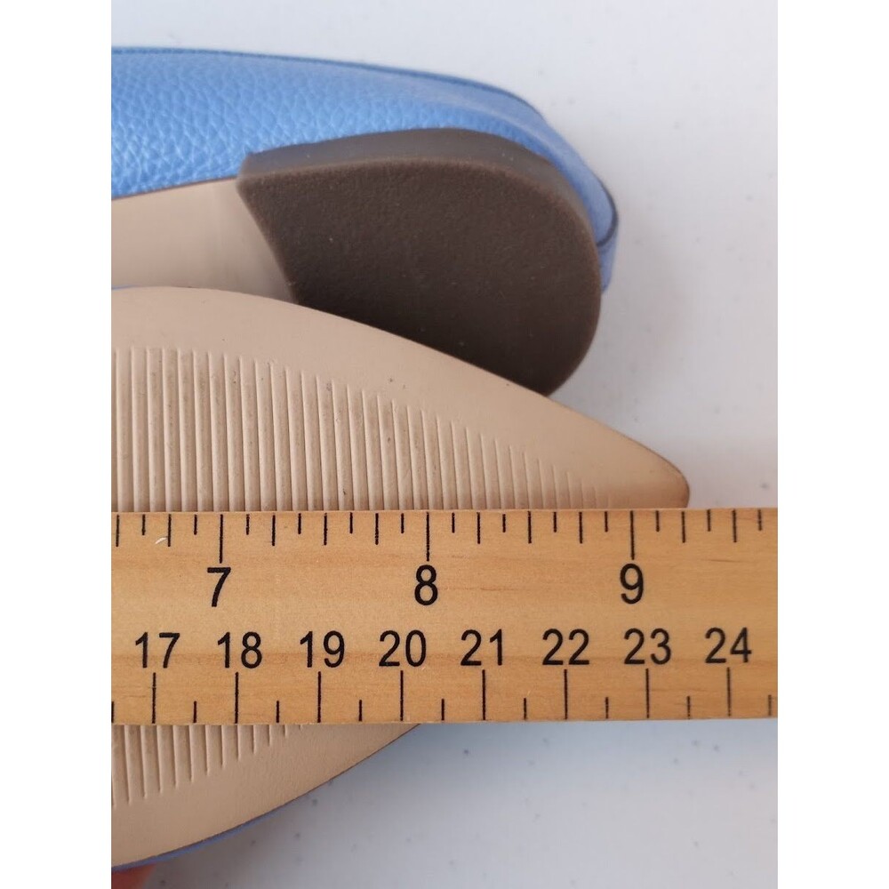 Women's Leather Pointed Toe Ballet Flats Blue Size 5.5M - Picture 12 of 12